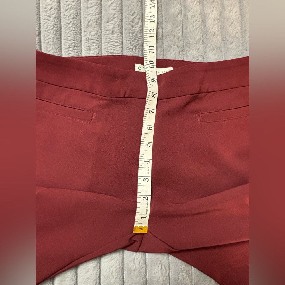 Elegant Burgundy Women's Pants - Picture 8 of 9